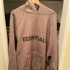 Fear of god essentials hoodie size L charcoals